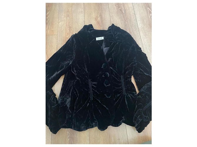 Autre Marque Chaqueta Molly Bracken de terciopelo negro - vista 9