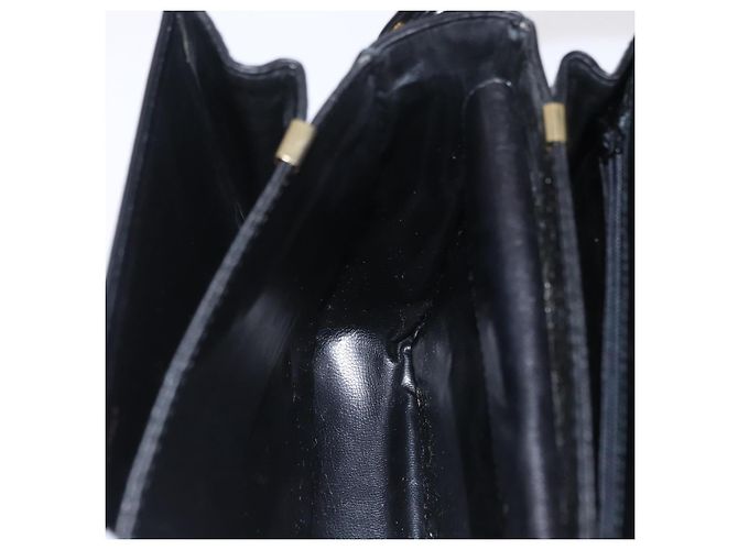 16 Céline CELINE Borsa a tracolla Horse Carriage Horsebit Pelle Nero Oro Auth 206758V D'oro - vista 24