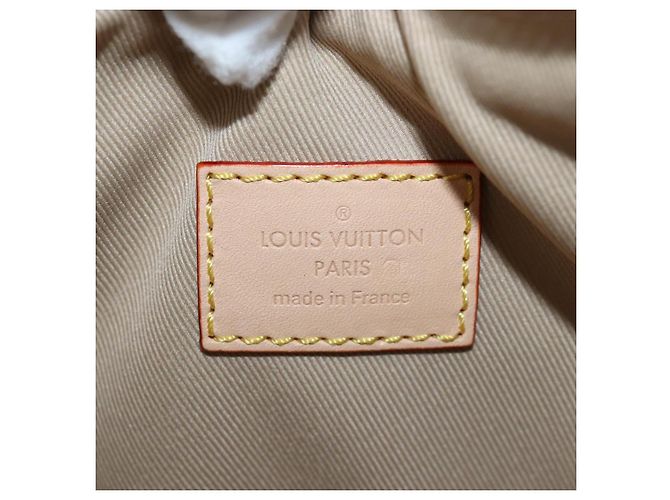 LOUIS VUITTON Monogram Laminated Jacquard Loop Bag Gold M22928 LV Auth 206919SM Dourado - vista 10