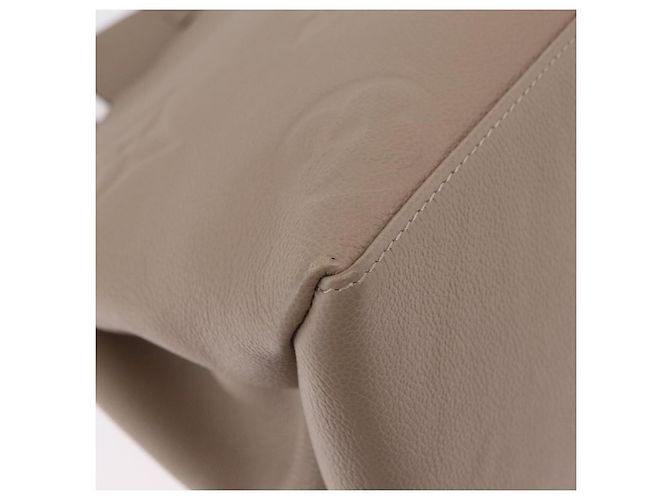 Borsa LOUIS VUITTON Monogram Empreinte Grand Palais MM Beige M45833 Auth ka6462M - vista 10