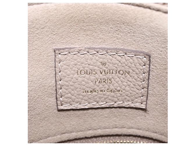 Borsa LOUIS VUITTON Monogram Empreinte Grand Palais MM Beige M45833 Auth ka6462M - vista 11