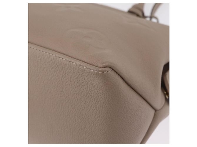 Borsa LOUIS VUITTON Monogram Empreinte Grand Palais MM Beige M45833 Auth ka6462M - vista 17