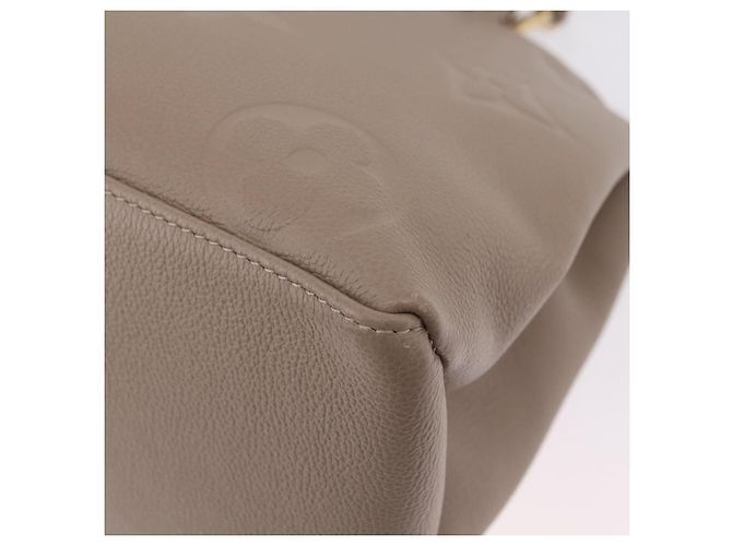 Borsa LOUIS VUITTON Monogram Empreinte Grand Palais MM Beige M45833 Auth ka6462M - vista 19