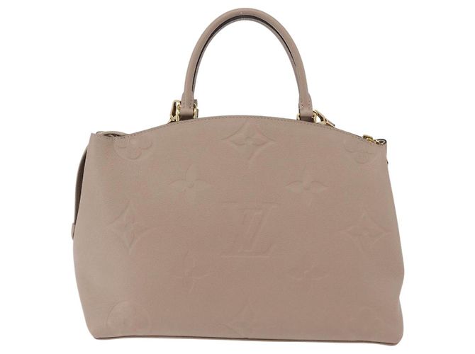 Borsa LOUIS VUITTON Monogram Empreinte Grand Palais MM Beige M45833 Auth ka6462M - vista 2