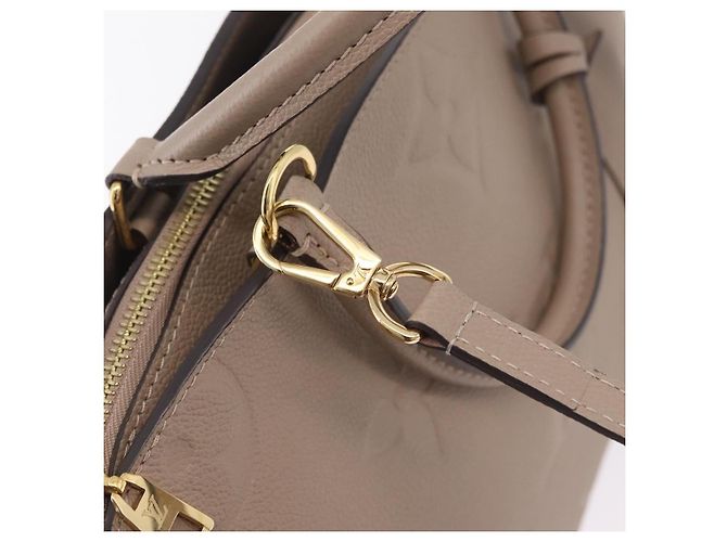 Borsa LOUIS VUITTON Monogram Empreinte Grand Palais MM Beige M45833 Auth ka6462M - vista 21