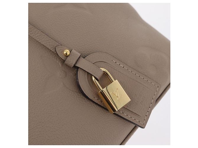 Borsa LOUIS VUITTON Monogram Empreinte Grand Palais MM Beige M45833 Auth ka6462M - vista 23