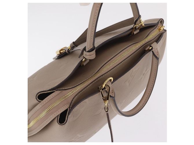 Borsa LOUIS VUITTON Monogram Empreinte Grand Palais MM Beige M45833 Auth ka6462M - vista 6