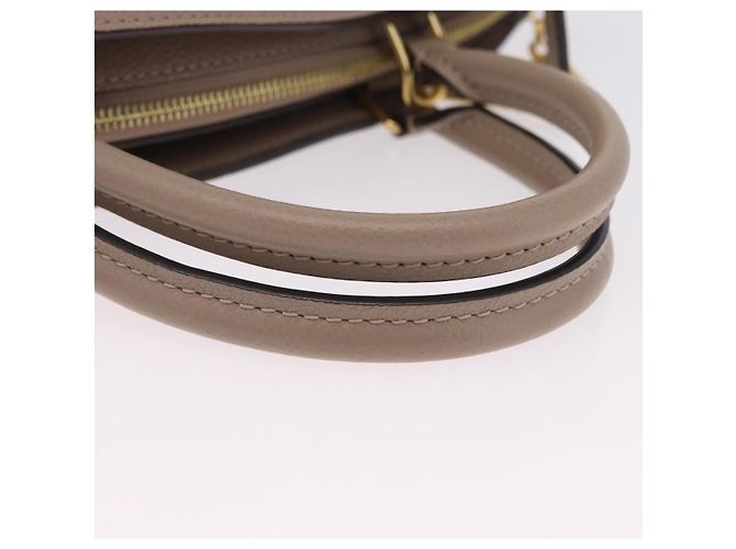 Borsa LOUIS VUITTON Monogram Empreinte Grand Palais MM Beige M45833 Auth ka6462M - vista 7