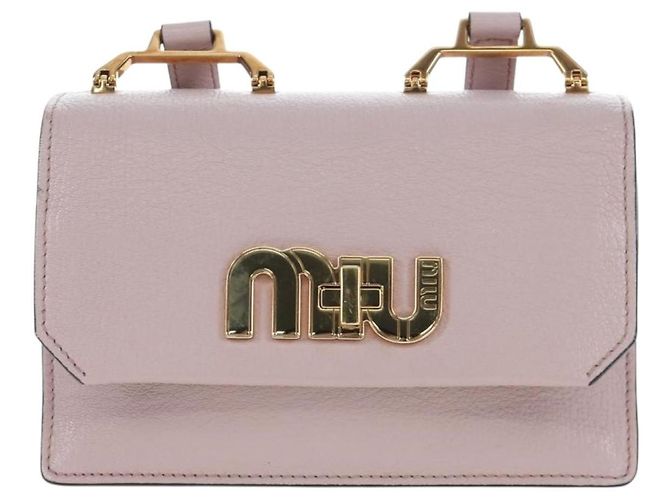 Borsa a tracolla Miu Miu Pelle Rosa Oro 5BH087 Auth 207201M D'oro - vista 13