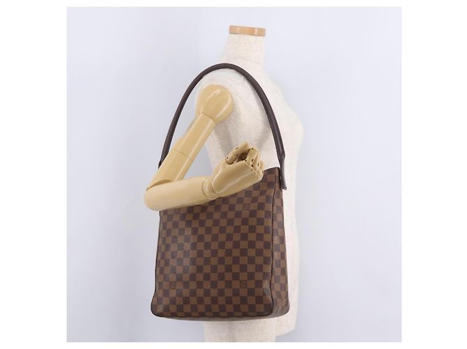 LOUIS VUITTON Damier Ebene Looping GM Shoulder Bag N51144 LV Auth 207583A - Ansicht 29