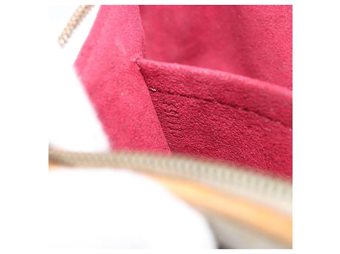 LOUIS VUITTON Monogram Multicolor Kate Clutch Bag White M55212 LV Auth LN088V Weiß - Ansicht 12