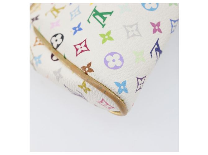 LOUIS VUITTON Monogram Multicolor Kate Clutch Bag White M55212 LV Auth LN088V Weiß - Ansicht 16