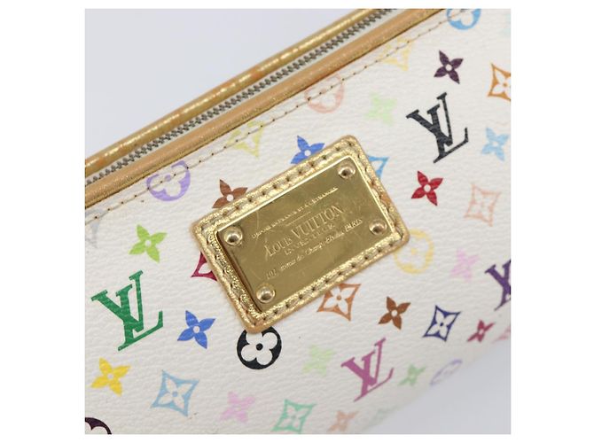 LOUIS VUITTON Monogram Multicolor Kate Clutch Bag White M55212 LV Auth LN088V Weiß - Ansicht 18