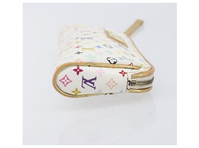 LOUIS VUITTON Monogram Multicolor Kate Clutch Bag White M55212 LV Auth LN088V Weiß - Ansicht 3