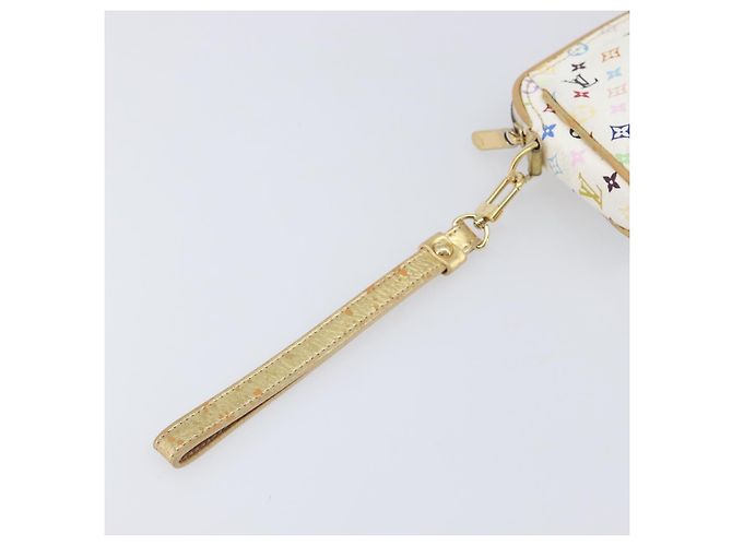 LOUIS VUITTON Monogram Multicolor Kate Clutch Bag White M55212 LV Auth LN088V Weiß - Ansicht 8