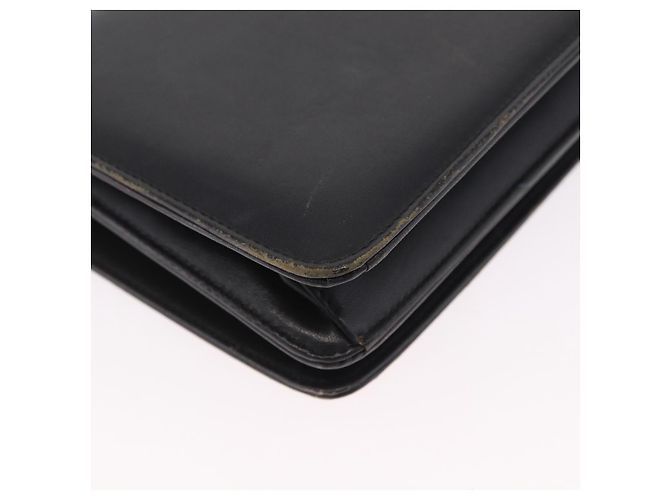 Borsa a Tracolla con Catena Christian Dior Pelle Nero Oro Auth bs37500 D'oro - vista 16