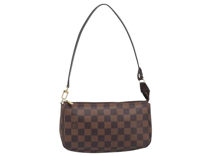 LOUIS VUITTON Damier Ebene Pochette Accessoires Pouch N41206 LV Auth 206918V - vista 13