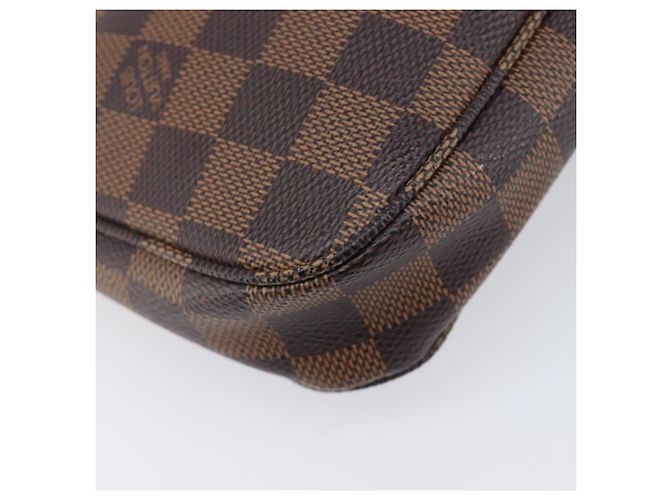 LOUIS VUITTON Damier Ebene Pochette Accessoires Pouch N41206 LV Auth 206918V - vista 18