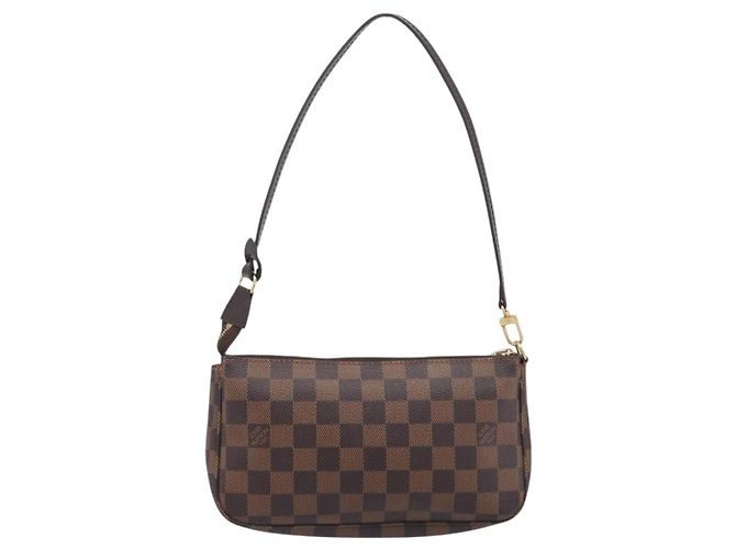 LOUIS VUITTON Damier Ebene Pochette Accessoires Pouch N41206 LV Auth 206918V - vista 2