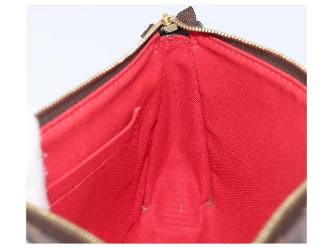 LOUIS VUITTON Damier Ebene Pochette Accessoires Pouch N41206 LV Auth 206918V - vista 21