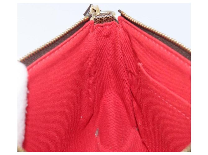 LOUIS VUITTON Damier Ebene Pochette Accessoires Pouch N41206 LV Auth 206918V - vista 22