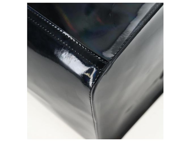 GIVENCHY Pandora Schultertasche Lackleder Schwarz Silber Auth gh2410A - Ansicht 14