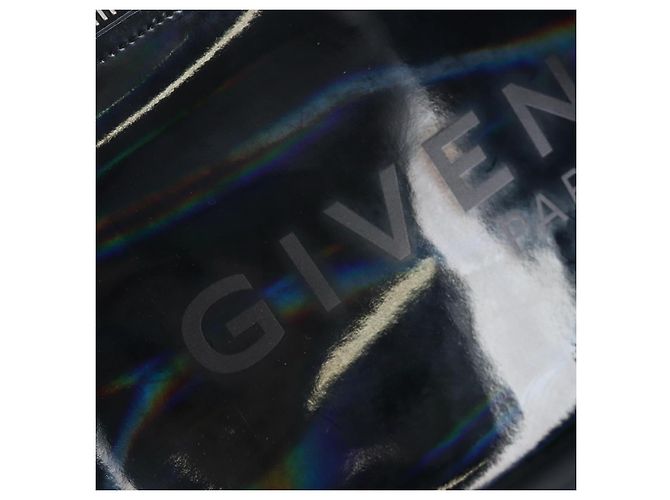 GIVENCHY Pandora Schultertasche Lackleder Schwarz Silber Auth gh2410A - Ansicht 17