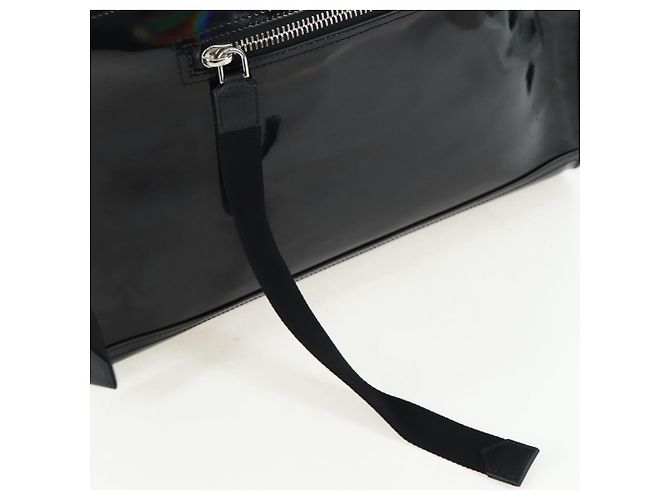 GIVENCHY Pandora Schultertasche Lackleder Schwarz Silber Auth gh2410A - Ansicht 19