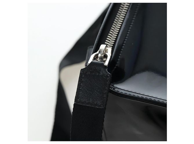 GIVENCHY Pandora Schultertasche Lackleder Schwarz Silber Auth gh2410A - Ansicht 24