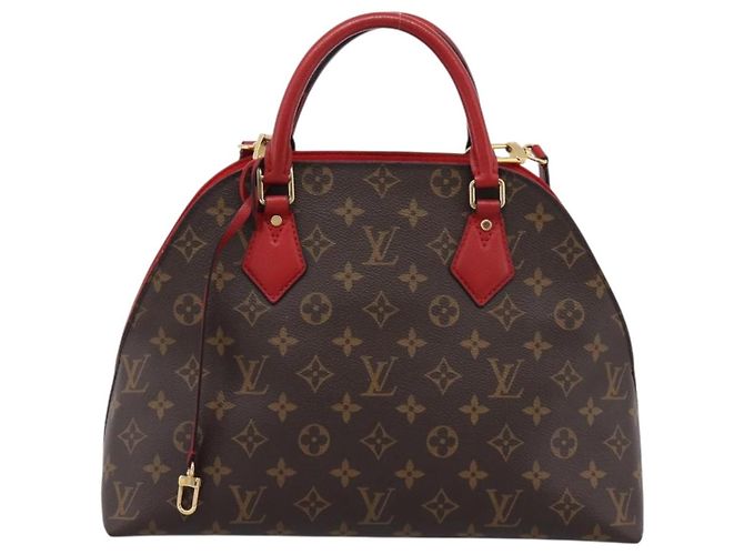 Bolsa LOUIS VUITTON Monogram Alma Bag Into Bag Red M41779 LV Auth ep16347V Vermelho Monograma - vista 13