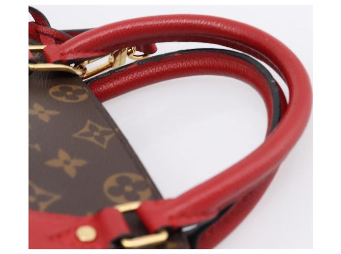 Bolsa LOUIS VUITTON Monogram Alma Bag Into Bag Red M41779 LV Auth ep16347V Vermelho Monograma - vista 14