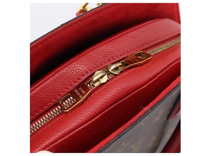 Bolsa LOUIS VUITTON Monogram Alma Bag Into Bag Red M41779 LV Auth ep16347V Vermelho Monograma - vista 20
