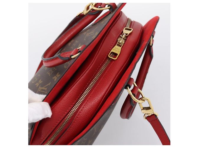 Bolsa LOUIS VUITTON Monogram Alma Bag Into Bag Red M41779 LV Auth ep16347V Vermelho Monograma - vista 6