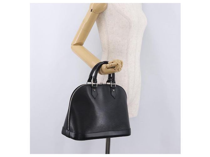 LOUIS VUITTON Epi Alma Hand Bag Noir Black M52142 LV Auth BA16001A Negro - vista 22