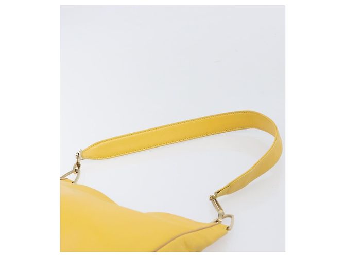 LOEWE Schultertasche Leder Gelb Gold Auth 206726A Golden - Ansicht 14