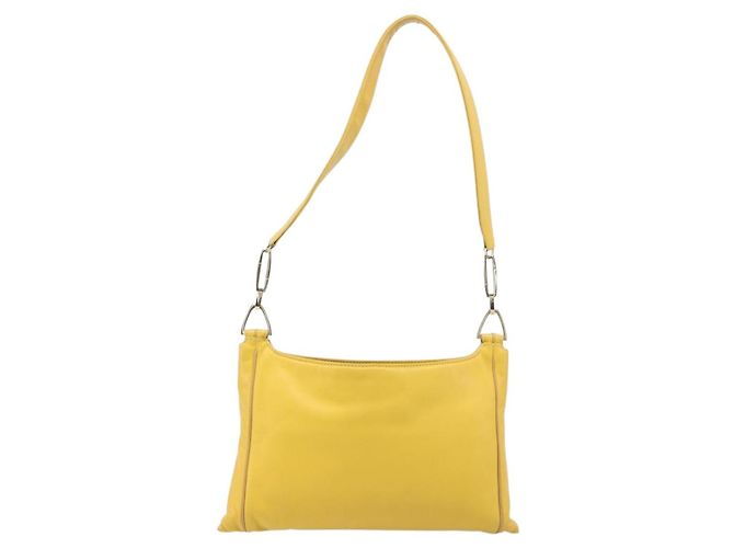 LOEWE Schultertasche Leder Gelb Gold Auth 206726A Golden - Ansicht 2