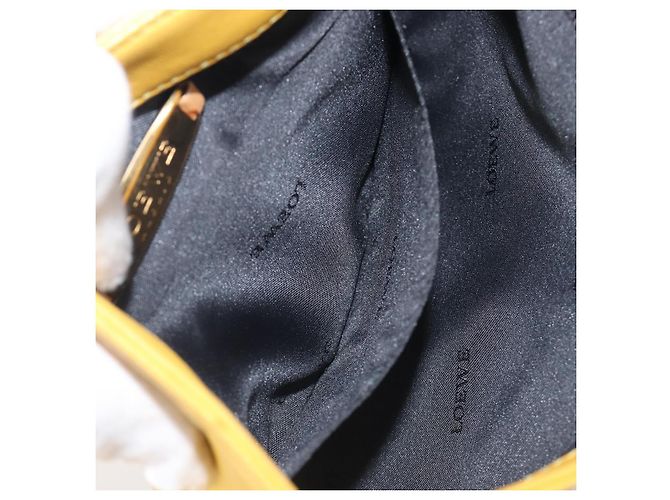 LOEWE Schultertasche Leder Gelb Gold Auth 206726A Golden - Ansicht 23