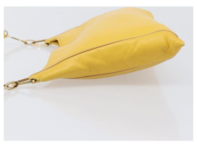 LOEWE Schultertasche Leder Gelb Gold Auth 206726A Golden - Ansicht 4