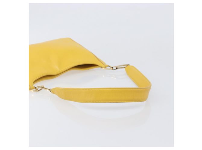 LOEWE Schultertasche Leder Gelb Gold Auth 206726A Golden - Ansicht 7