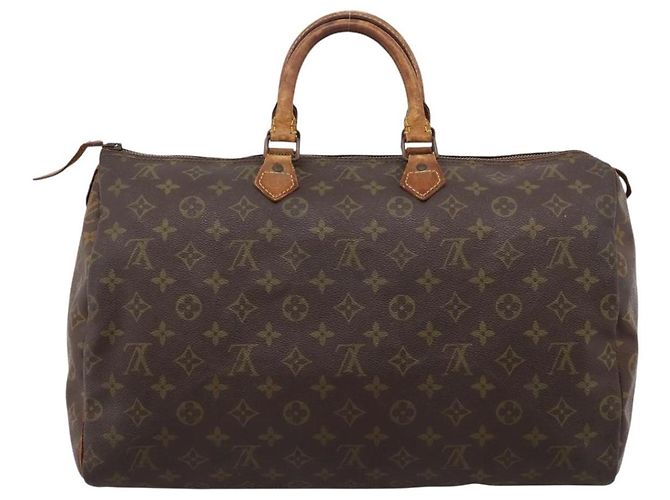 LOUIS VUITTON Monogram Speedy 40 Hand Bag M41522 LV Auth 205112 Monograma - vista 2