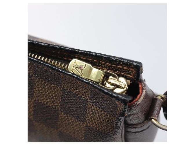 LOUIS VUITTON Damier Ebene Trousse Makeup Pouch N51982 LV Auth 205283A - vista 10