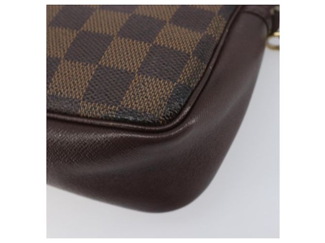 LOUIS VUITTON Damier Ebene Trousse Makeup Pouch N51982 LV Auth 205283A - vista 15