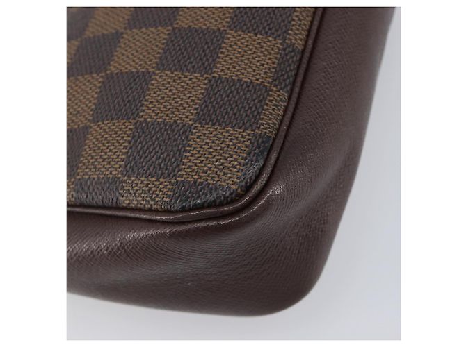 LOUIS VUITTON Damier Ebene Trousse Makeup Pouch N51982 LV Auth 205283A - vista 16