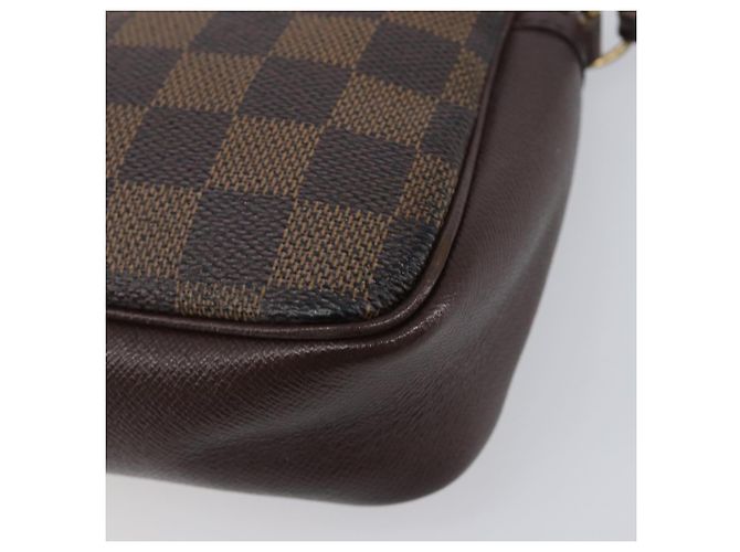 LOUIS VUITTON Damier Ebene Trousse Makeup Pouch N51982 LV Auth 205283A - vista 17