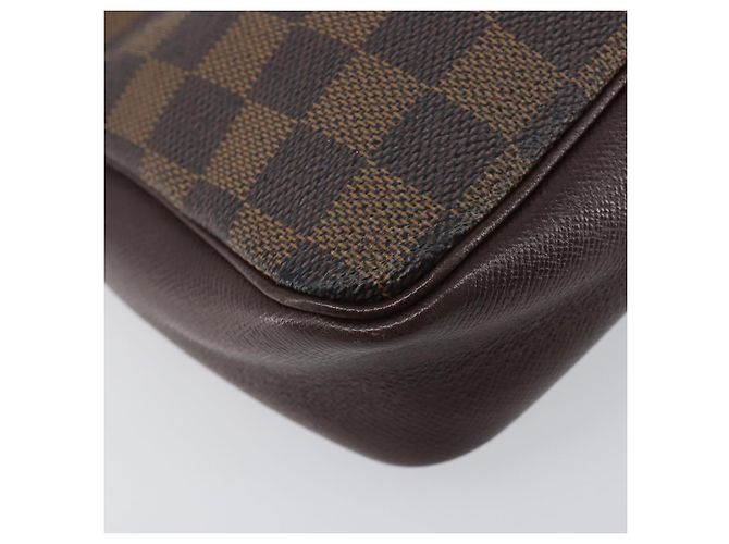 LOUIS VUITTON Damier Ebene Trousse Makeup Pouch N51982 LV Auth 205283A - vista 18