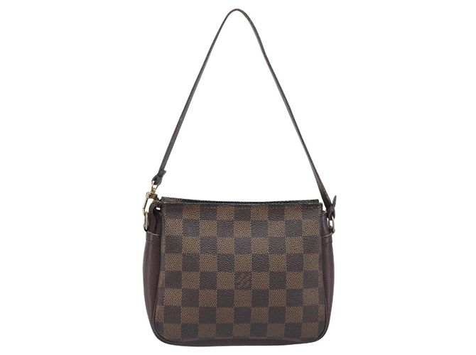 LOUIS VUITTON Damier Ebene Trousse Makeup Pouch N51982 LV Auth 205283A - vista 2
