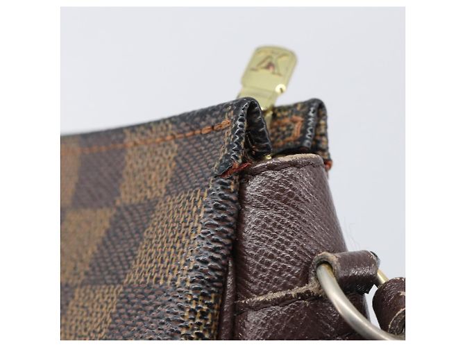 LOUIS VUITTON Damier Ebene Trousse Makeup Pouch N51982 LV Auth 205283A - vista 20