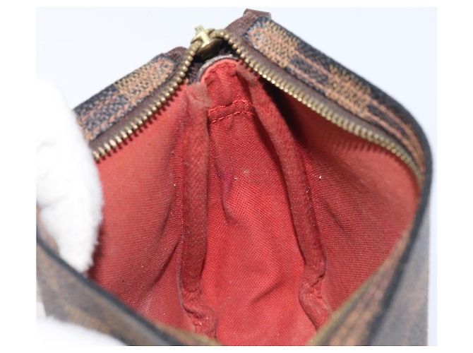 LOUIS VUITTON Damier Ebene Trousse Makeup Pouch N51982 LV Auth 205283A - vista 22