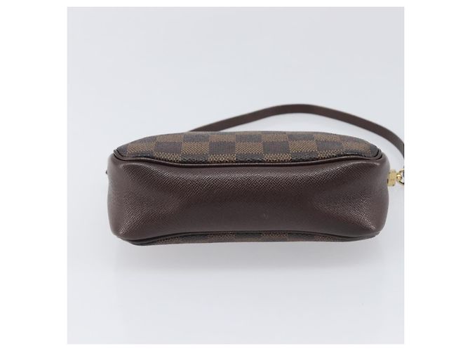 LOUIS VUITTON Damier Ebene Trousse Makeup Pouch N51982 LV Auth 205283A - vista 5