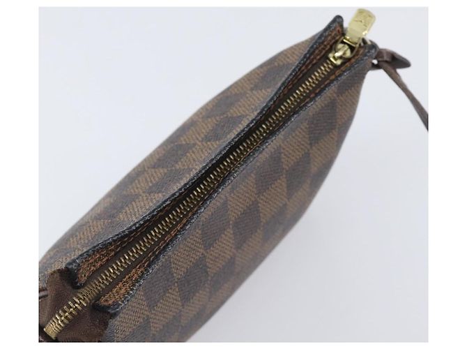 LOUIS VUITTON Damier Ebene Trousse Makeup Pouch N51982 LV Auth 205283A - vista 6